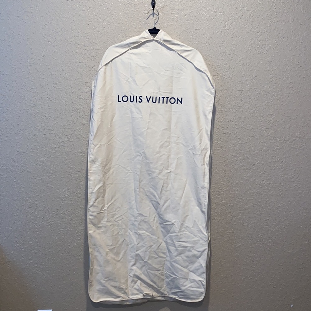 Louis Vuitton Beige Cloth Garment Travel Bag 48” x 23” x 4”
